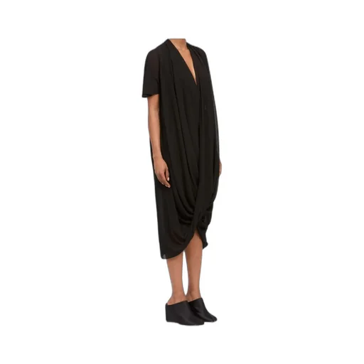 Mm6 Maison Margiela Draped Short-Sleeve Dress