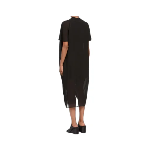 Mm6 Maison Margiela Draped Short-Sleeve Dress