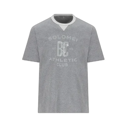 Brunello Cucinelli Graphic Printed Crewneck T-Shirt