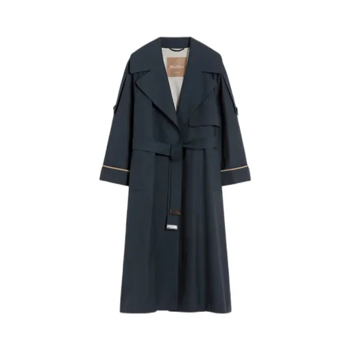 Oversized Waterproof Twill Trench Coat