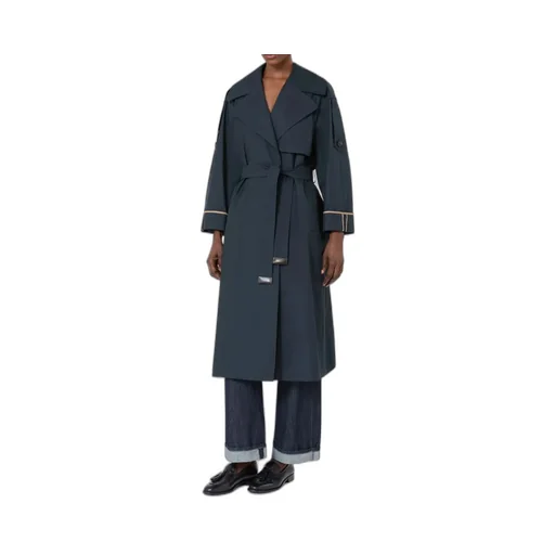 Oversized Waterproof Twill Trench Coat
