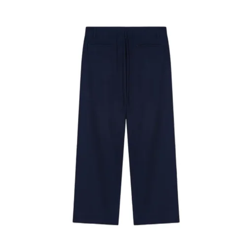 Asv Fluid Wool Flat-Front Trousers