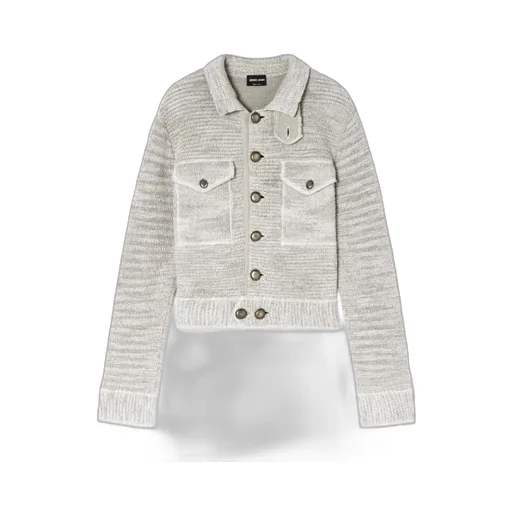Viscose And Linen Knit Blouson