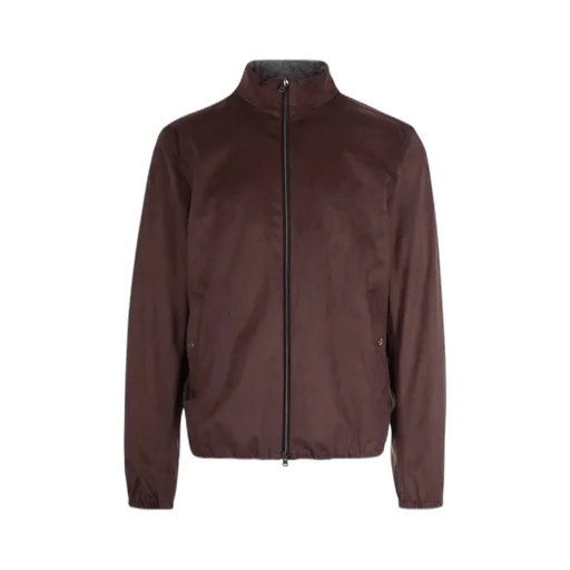 Herno Long-Sleeved Zip-Up Coat