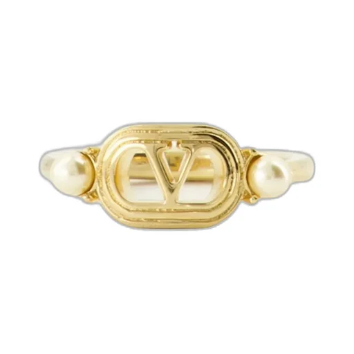 Valentino Ovalette Embellished Ring