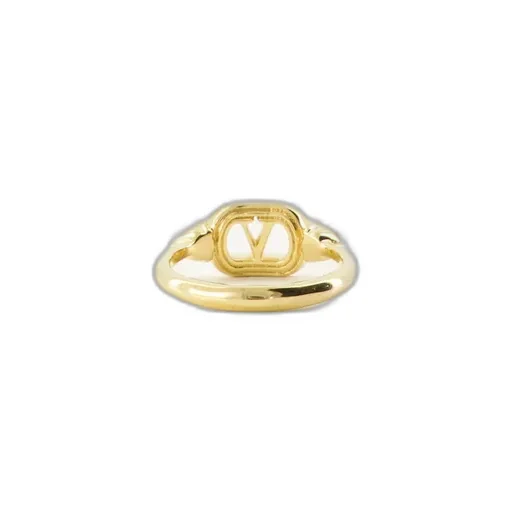 Valentino Ovalette Embellished Ring