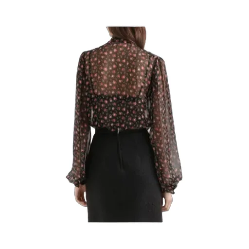 Dolce & Gabbana Small Rose-Printed Chiffon Top