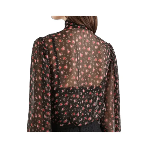 Dolce & Gabbana Small Rose-Printed Chiffon Top