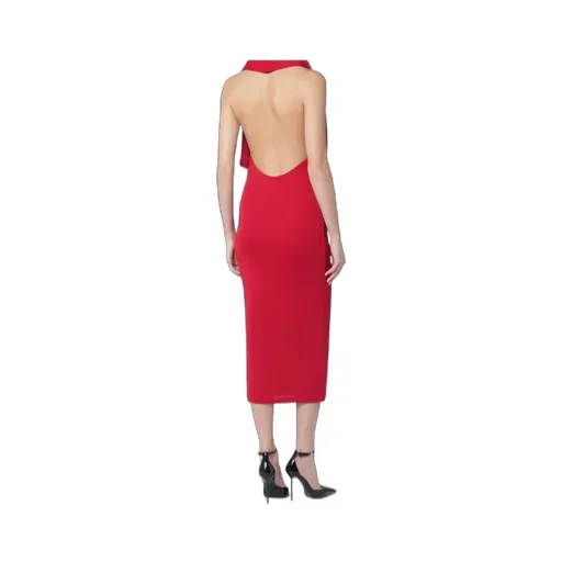 Red Annie Hooded Midi Dress