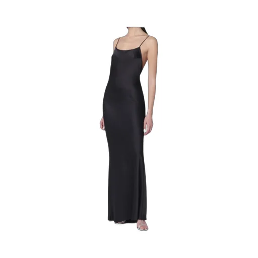 Black Ninfea Dress With Back Draping