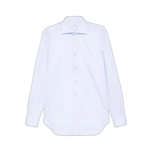 Kiton Long-Sleeved Curved Hem Shirt