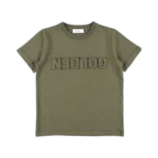 Golden Goose Kids Raised Logo Crewneck T-Shirt