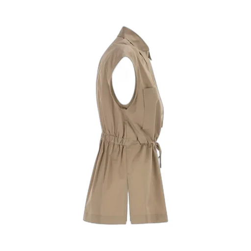 Peserico Drawstring Waist Sateen Shirt