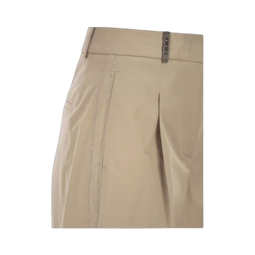 Peserico Pleated Stretch Sateen Trousers