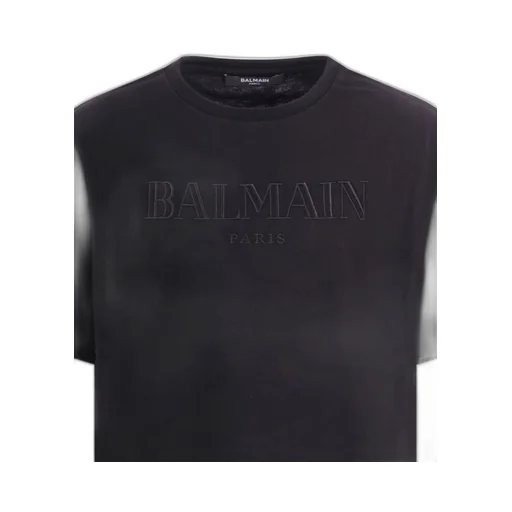 Balmain Kids Logo Embroidered Buttoned T-Shirt