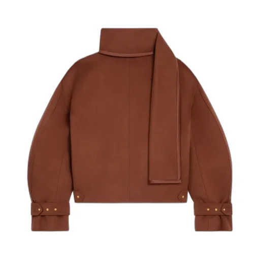 Scarf Jacket In Wool Cloth