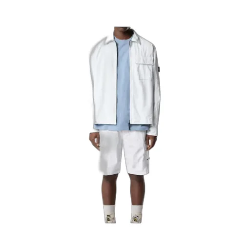 Stone Island Logo Patch Pocket Detail Shirt