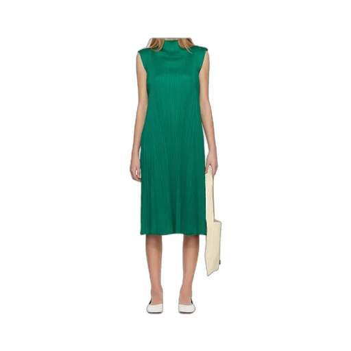 Pleated Midi Dress