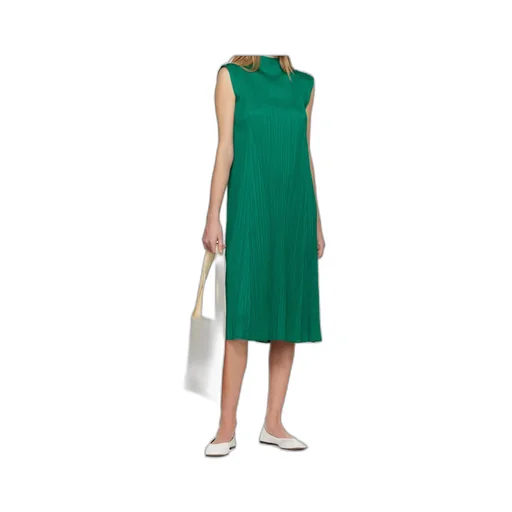 Pleated Midi Dress