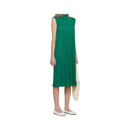 Pleated Midi Dress