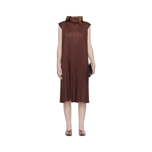 Pleated Midi Dress