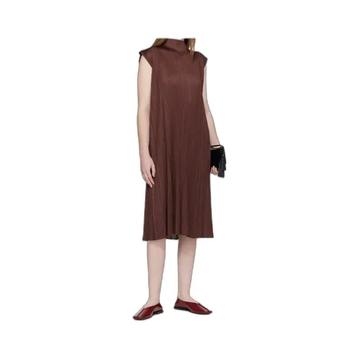 Pleated Midi Dress