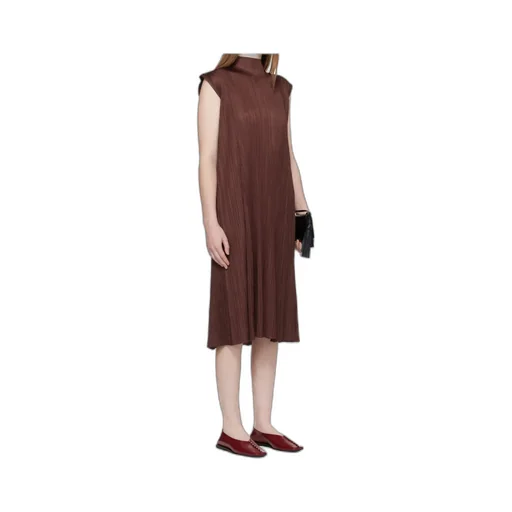 Pleated Midi Dress