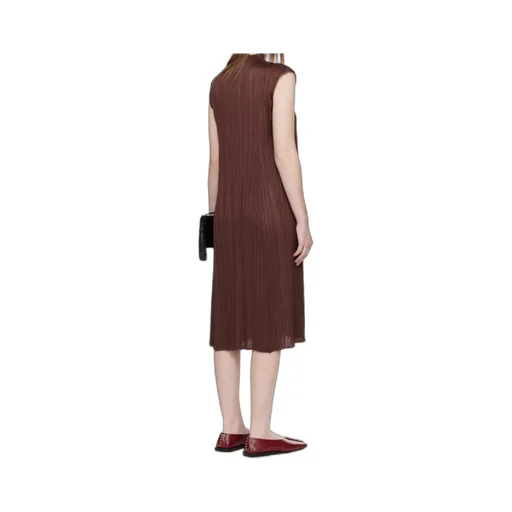 Pleated Midi Dress