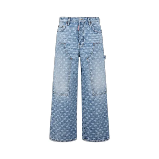 Belt-Loop Multiple-Pocket Jeans