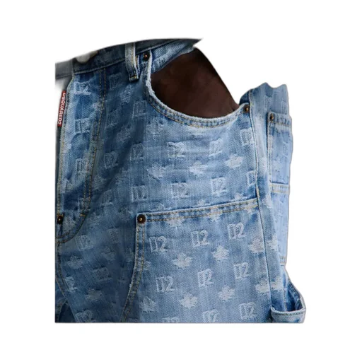 Belt-Loop Multiple-Pocket Jeans