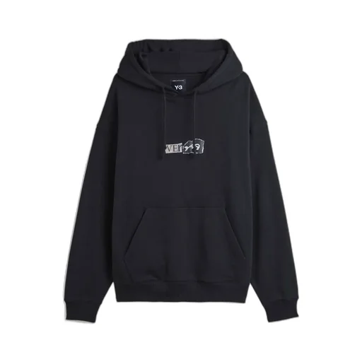 Y-3 Logo Printed Crewneck Hoodie