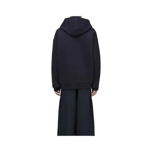 Y-3 Logo Printed Crewneck Hoodie