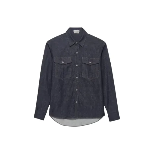 Oversized Denim Shirt In Indigo