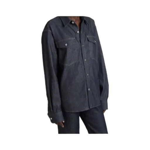 Oversized Denim Shirt In Indigo