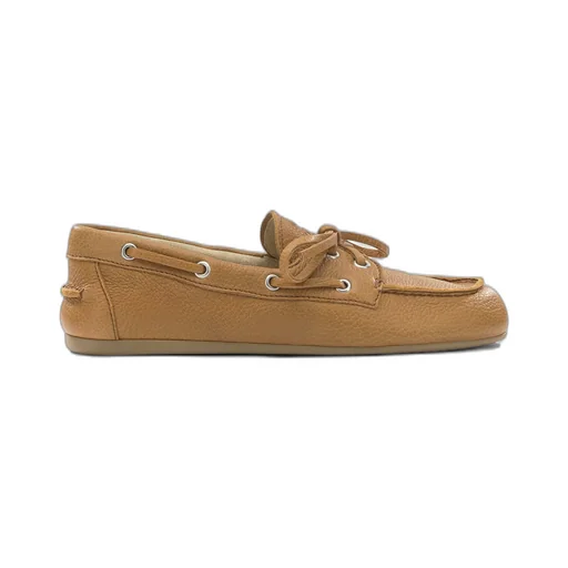 Tie Detail Leather Lace-Up Shoes