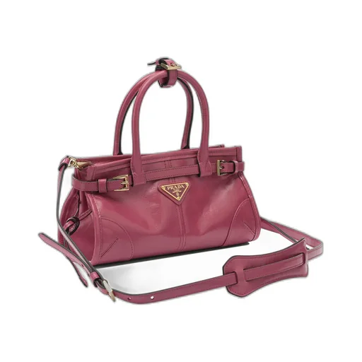 Buckle Leather Shoulder Bag