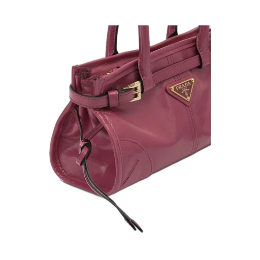 Buckle Leather Shoulder Bag