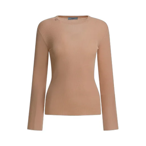 Brooch Long-Sleeve Top