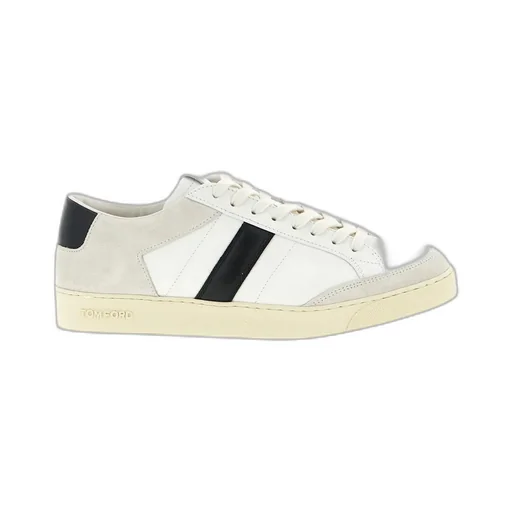 Tom Ford	Logo Debossed Lace-Up Sneakers