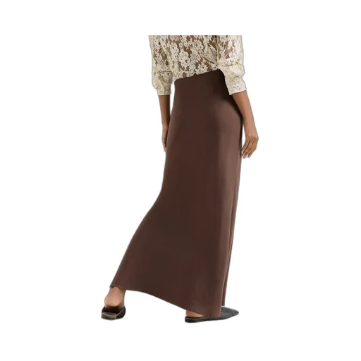 Slit-Detail Maxi Skirt
