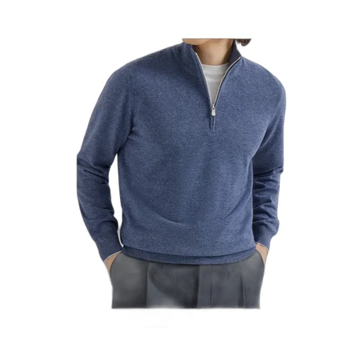 Half-Zip Cashmere Sweater