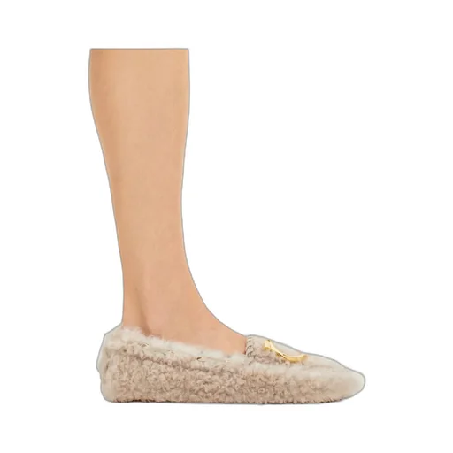 Ferragamo Flat Gancini Driver Loafers