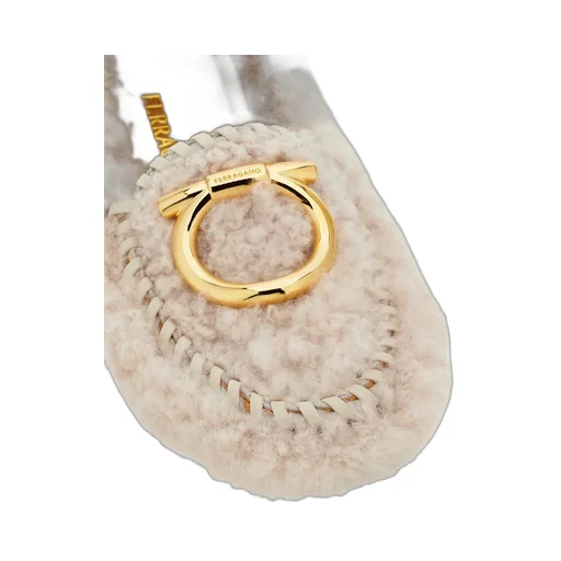 Ferragamo Flat Gancini Driver Loafers