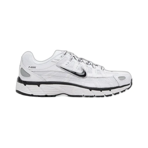 P-6000 Sneakers White Metallic Silver Black
