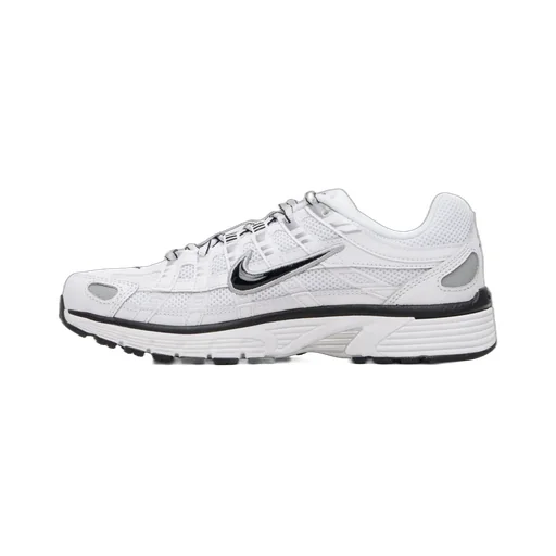 P-6000 Sneakers White Metallic Silver Black