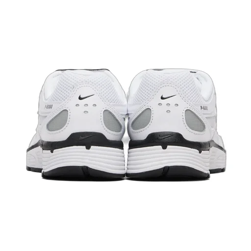 P-6000 Sneakers White Metallic Silver Black