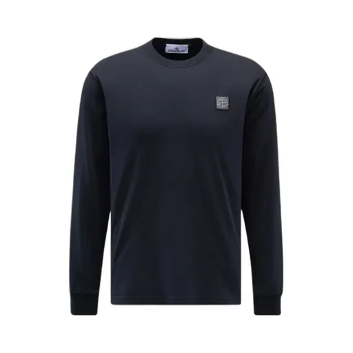 Stone Island Logo Detailed Crewneck T-Shirt