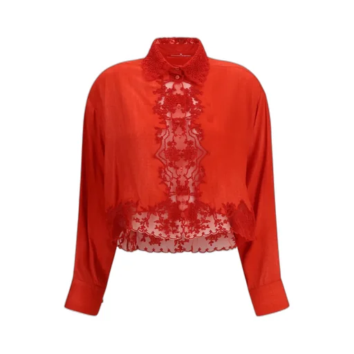Ermanno Scervino Embroidered Lace Shirt