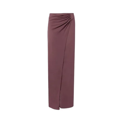 The Andamane Phoebe Wrap Effect Midi Skirt