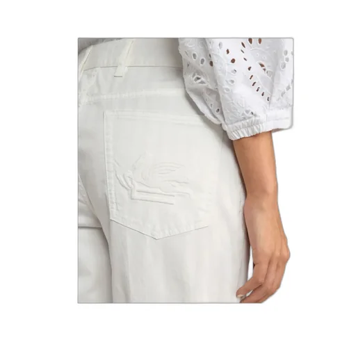 Pegaso-Embroidery Cotton Jeans